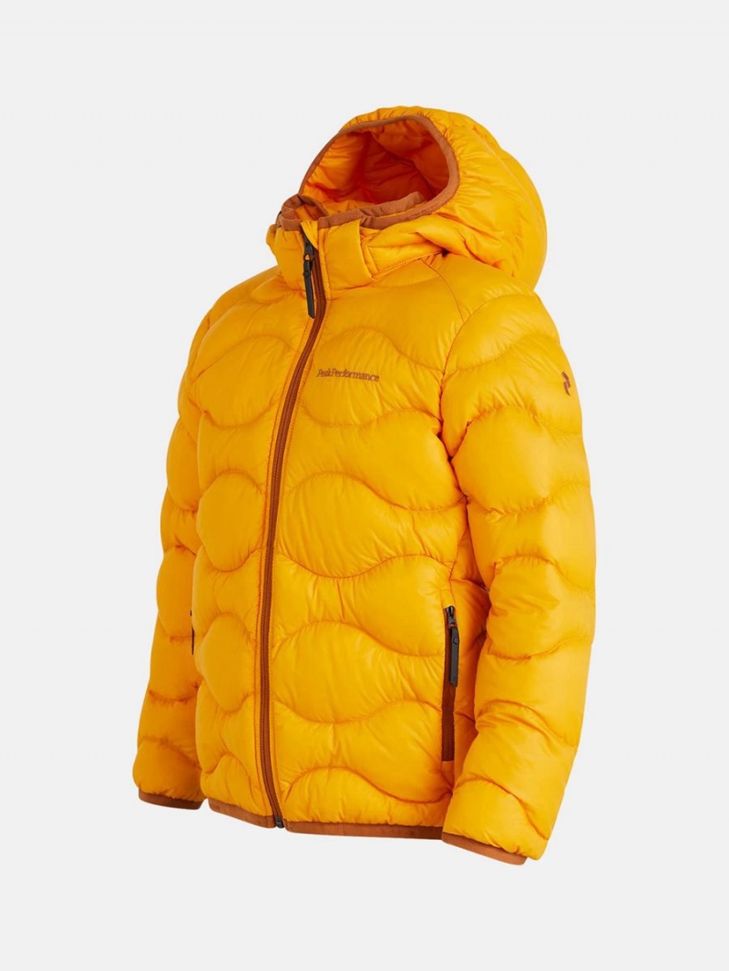 Peak Performance Helium Hood Kids' Down Jacket Yellow | YYY93-498