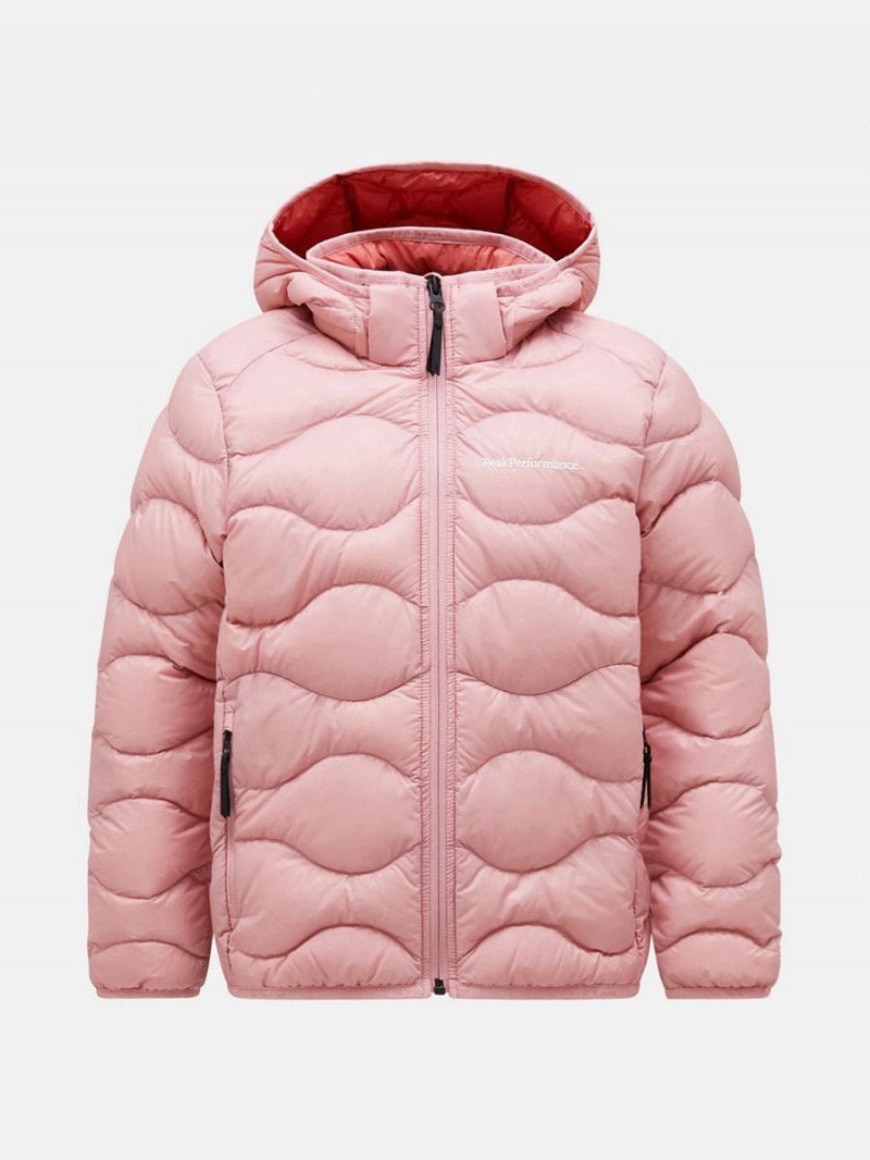 Peak Performance Helium Hood Kids\' Down Jacket Pink / Pink | SWD03-496