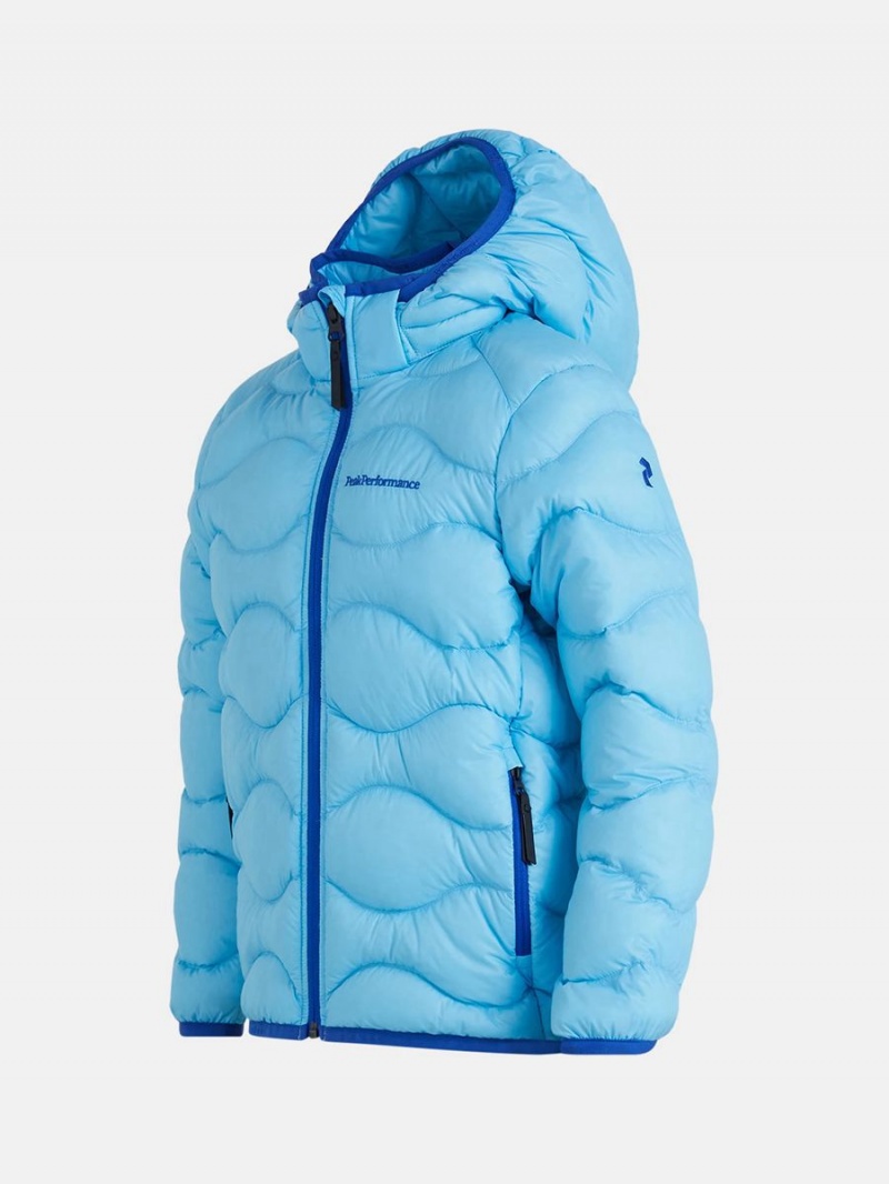 Peak Performance Helium Hood Kids' Down Jacket Blue | FIF43-841