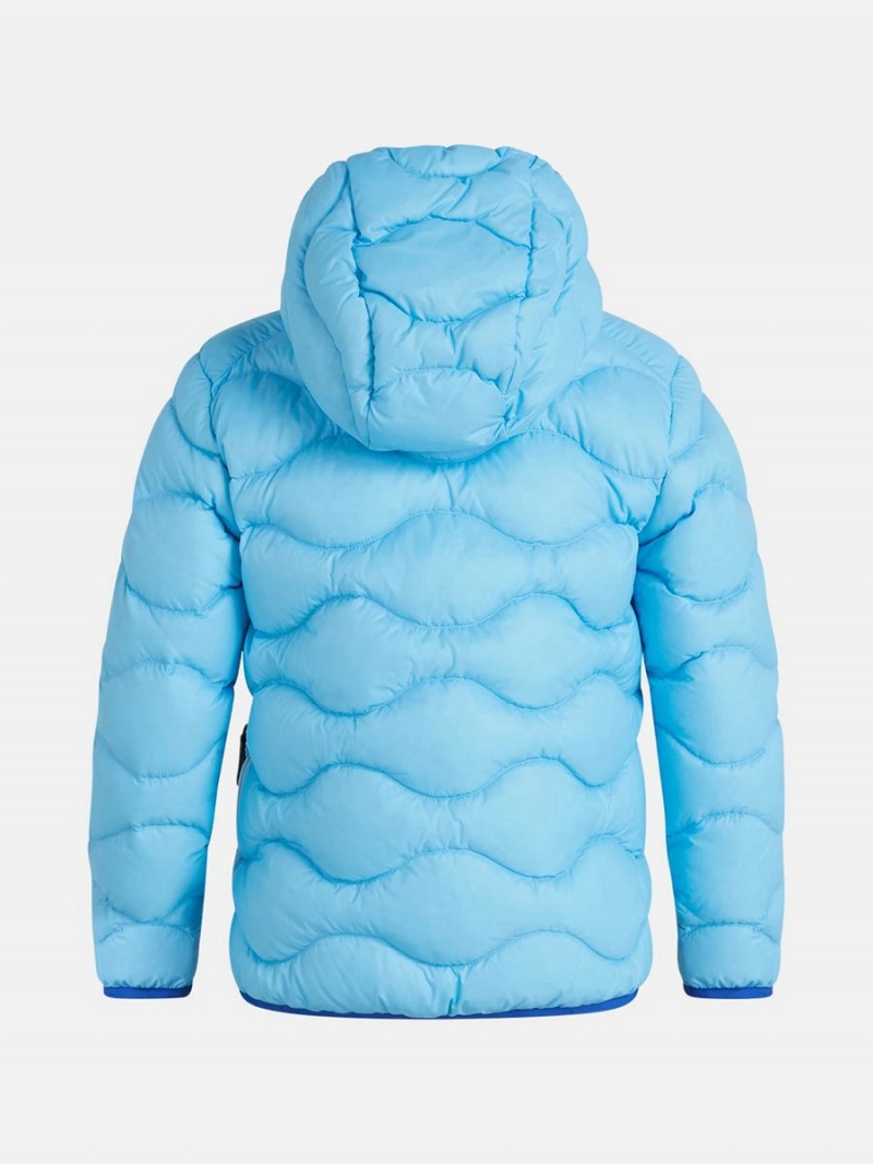 Peak Performance Helium Hood Kids' Down Jacket Blue | FIF43-841