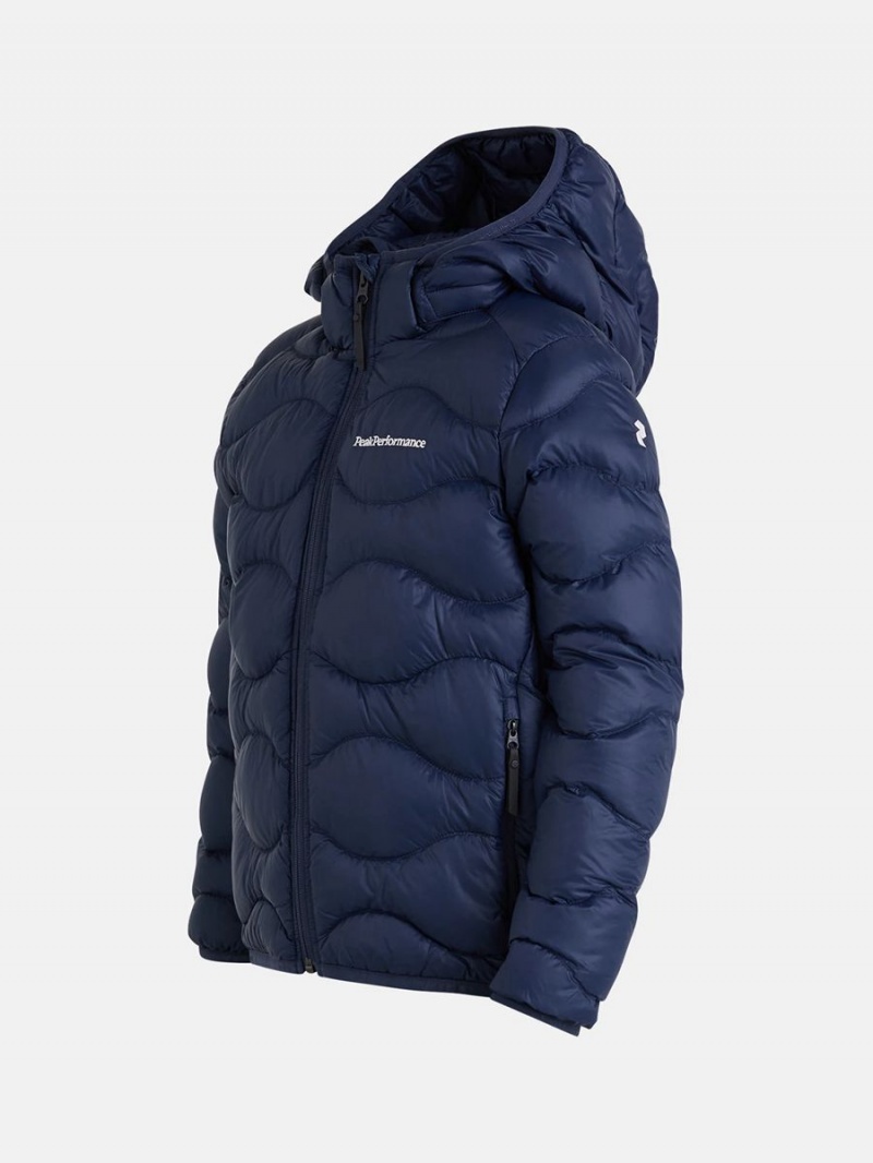 Peak Performance Helium Hood Kids' Down Jacket Navy | YYU72-021