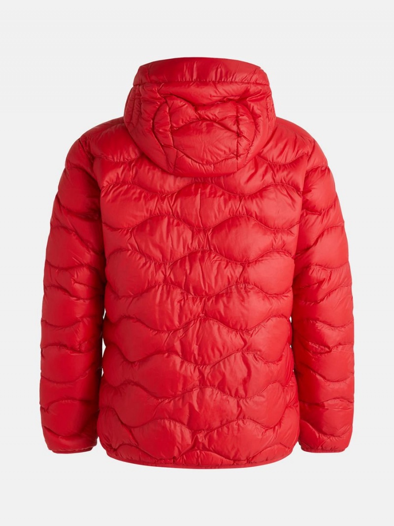 Peak Performance Helium Hood Men's Down Jacket Red | YOE99-308