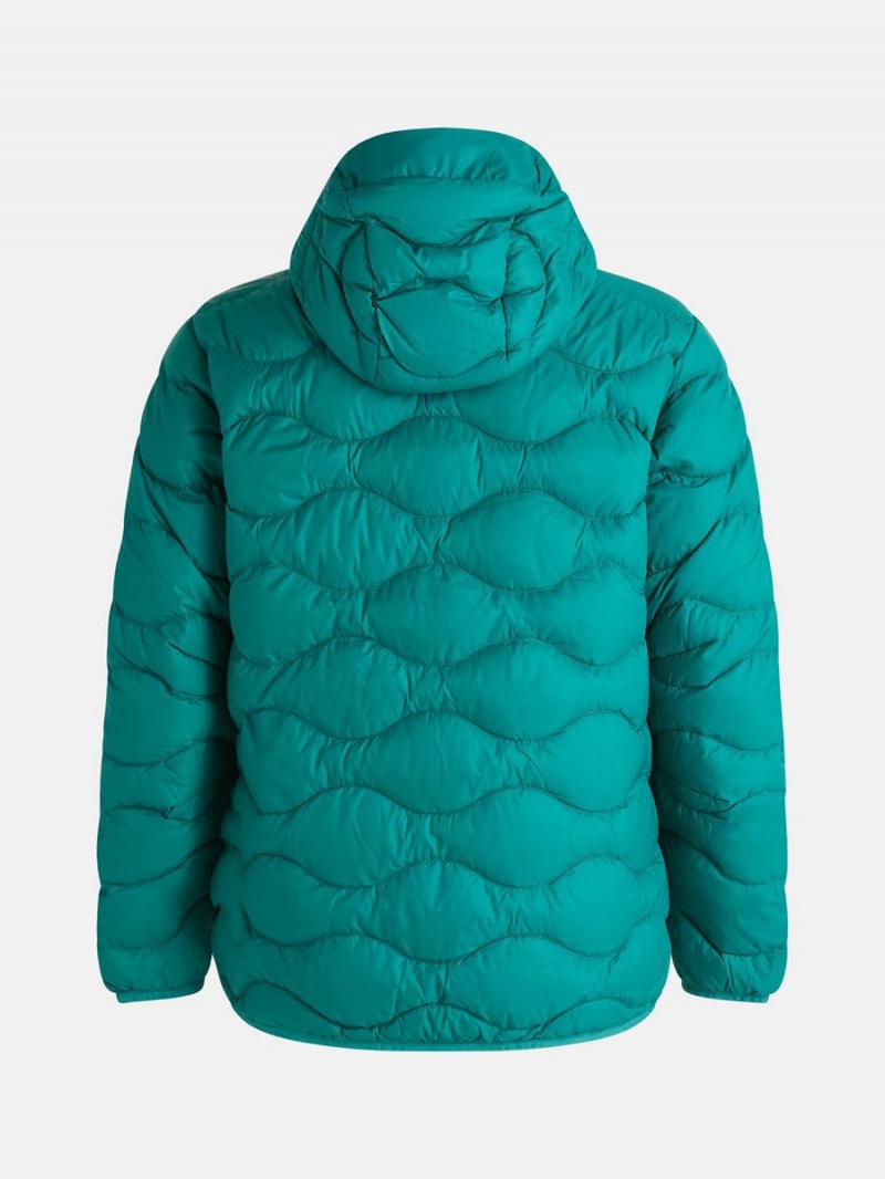 Peak Performance Helium Hood Men's Down Jacket Green / Green | MYQ28-568