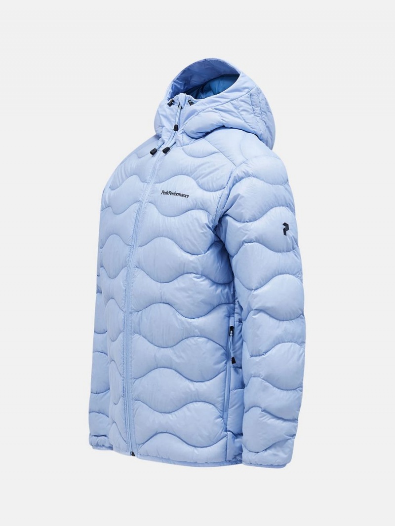 Peak Performance Helium Hood Men's Down Jacket Blue / Blue | KRR88-624