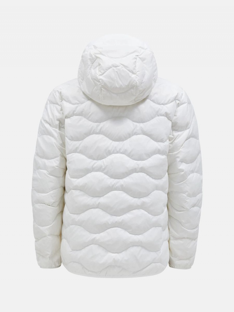 Peak Performance Helium Hood Men's Down Jacket White | TAD88-732