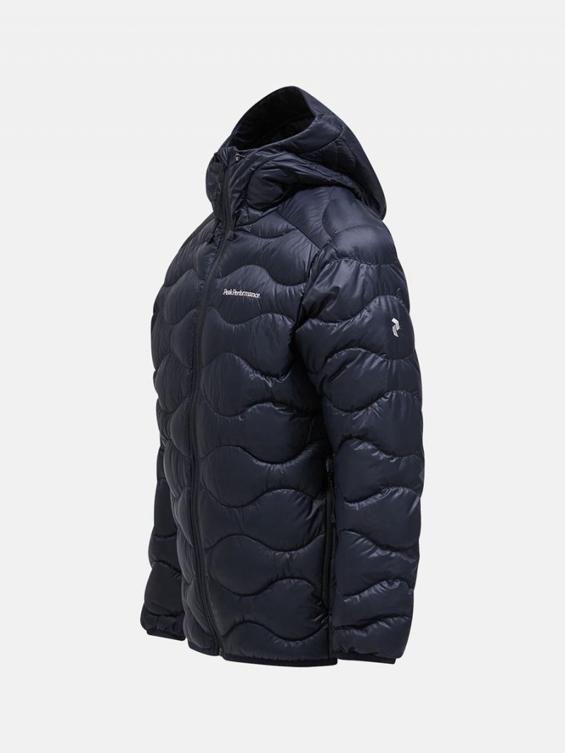 Peak Performance Helium Hood Men's Down Jacket Black | FQJ45-121