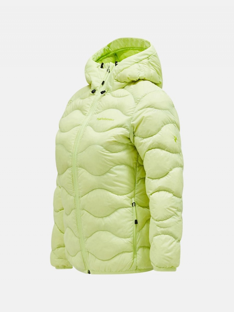 Peak Performance Helium Hood Women's Down Jacket Yellow | WUR97-180