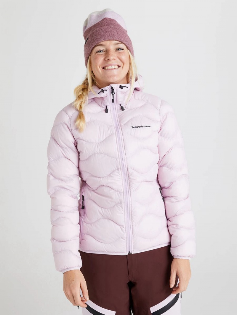 Peak Performance Helium Hood Women's Down Jacket Pink | CAT94-568