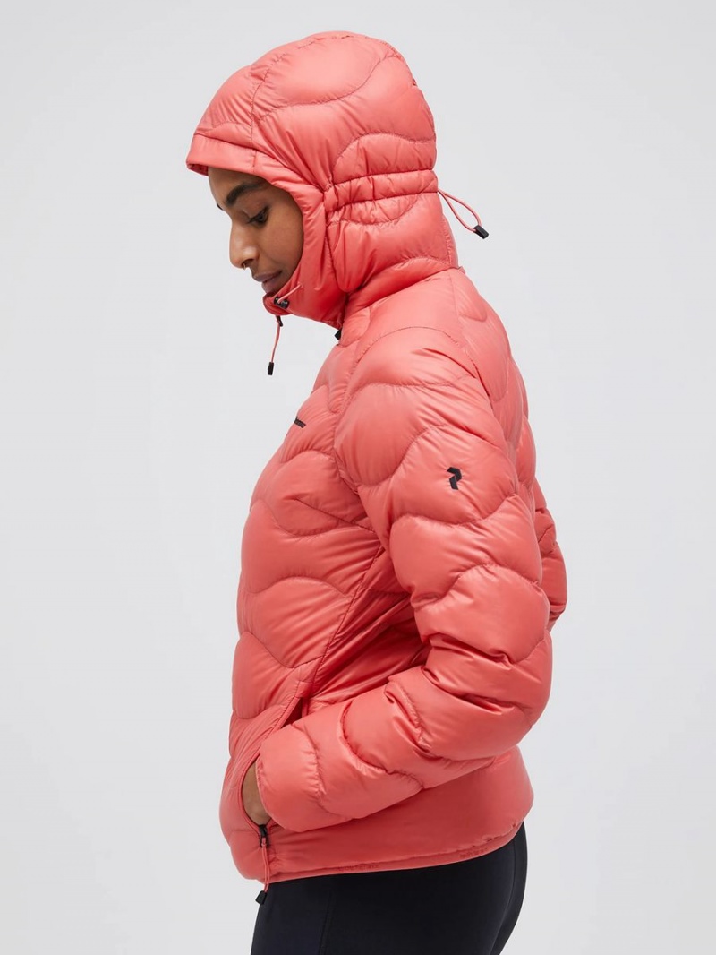 Peak Performance Helium Hood Women's Down Jacket Pink | ZZZ83-936