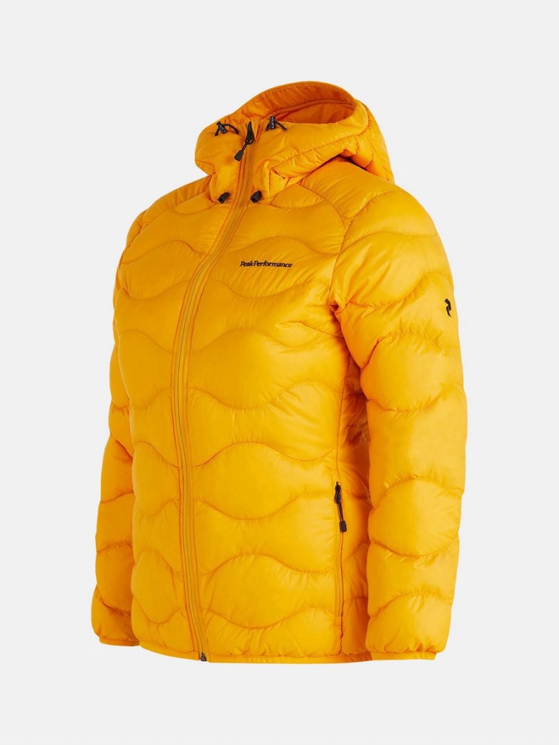 Peak Performance Helium Hood Women's Down Jacket Yellow | CJP99-217