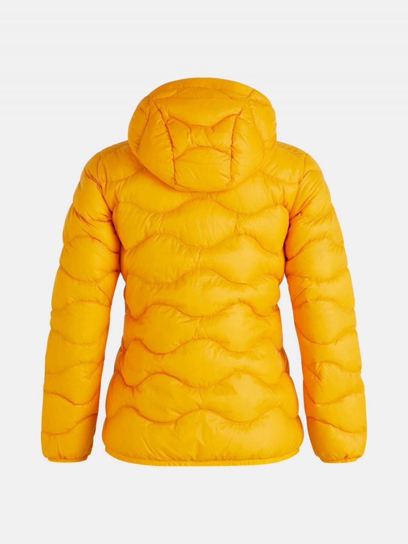 Peak Performance Helium Hood Women's Down Jacket Yellow | CJP99-217