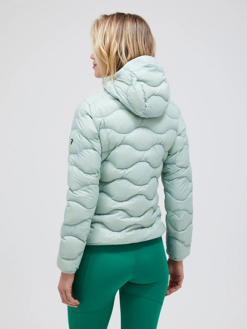 Peak Performance Helium Hood Women's Down Jacket Green / Green | FRO84-983