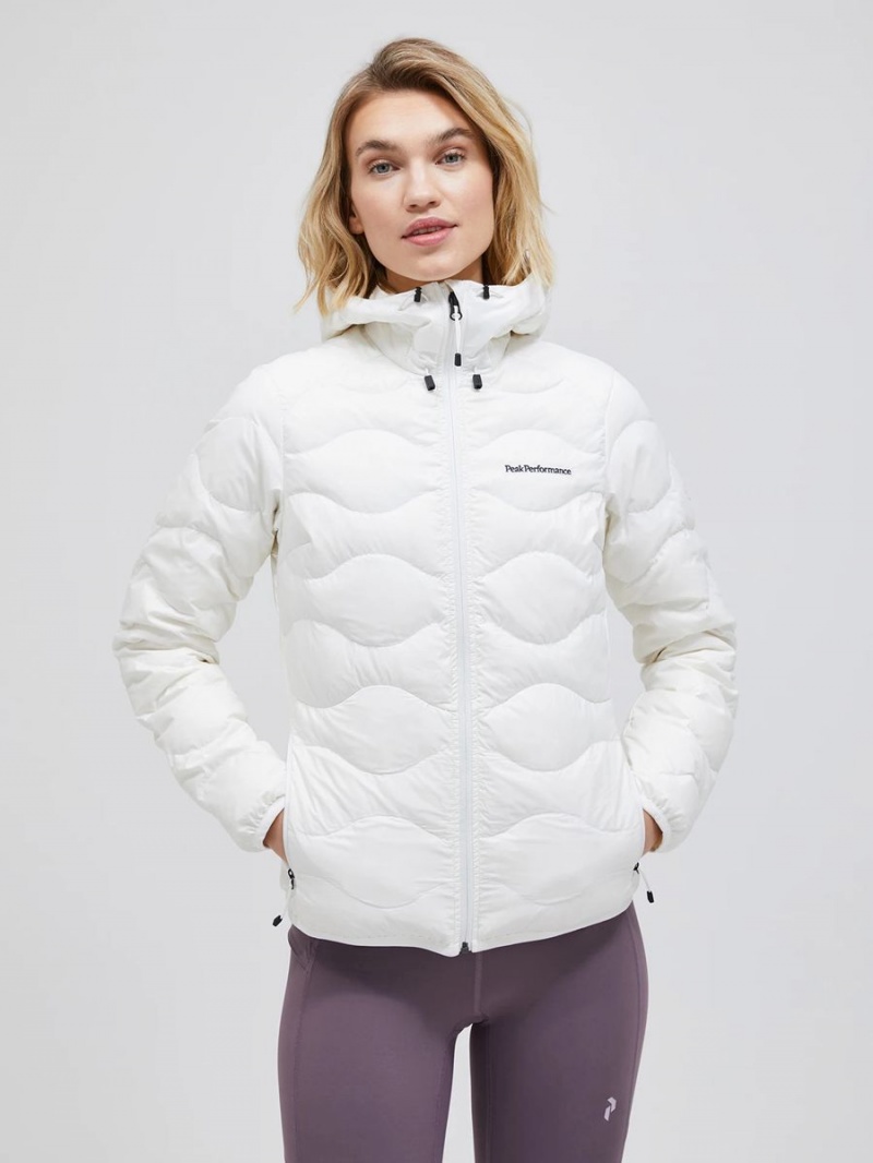 Peak Performance Helium Hood Women's Down Jacket White | VXI76-076