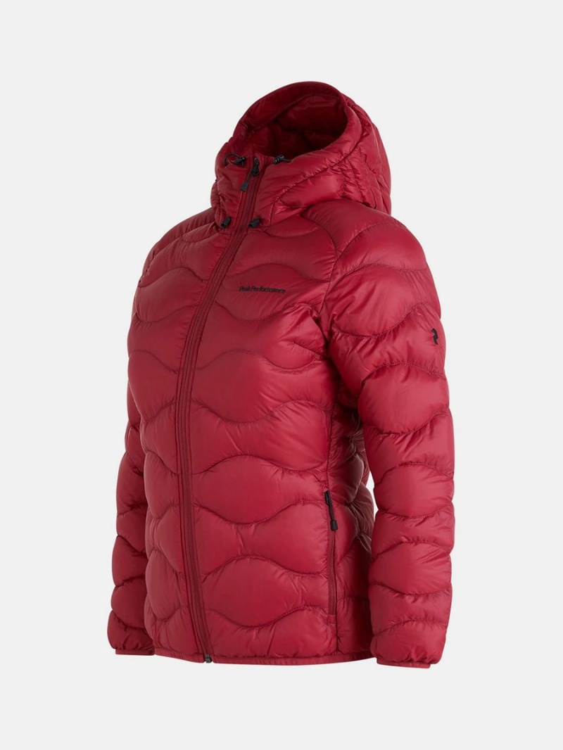 Peak Performance Helium Hood Women's Down Jacket Red | SPW40-248