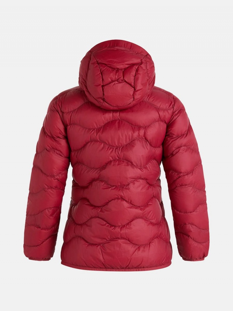 Peak Performance Helium Hood Women's Down Jacket Red | SPW40-248