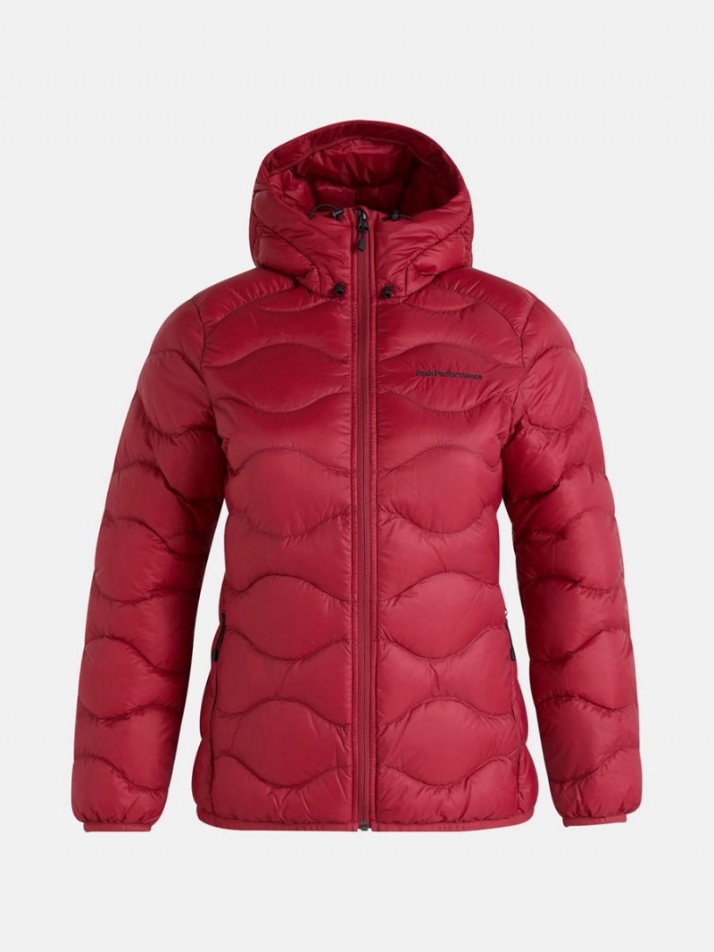 Peak Performance Helium Hood Women\'s Down Jacket Red | SPW40-248