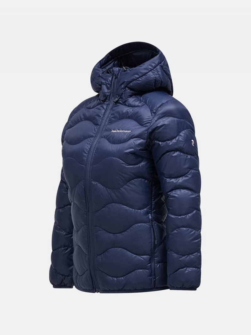 Peak Performance Helium Hood Women's Down Jacket Navy | QLK68-191