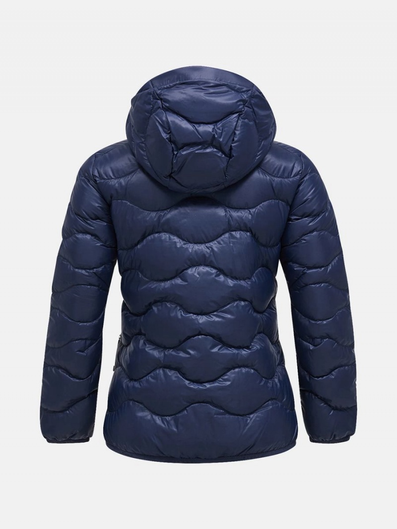 Peak Performance Helium Hood Women's Down Jacket Navy | QLK68-191