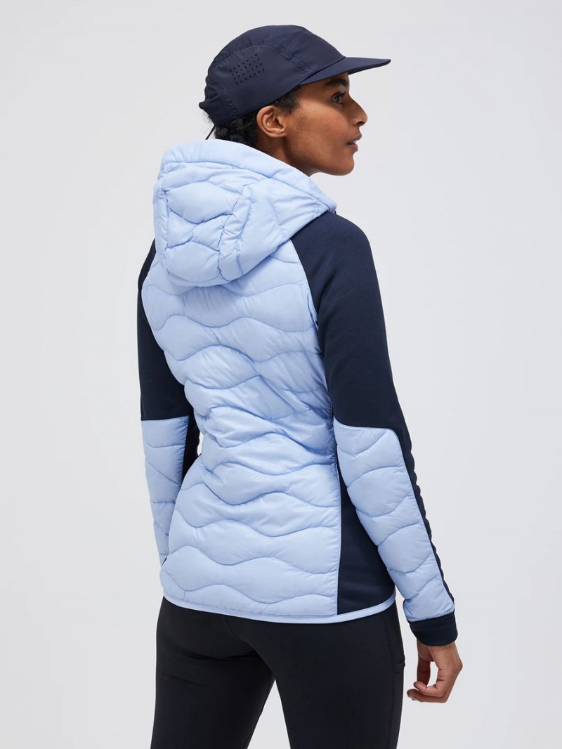 Peak Performance Helium Hybrid Hood Women's Down Jacket Blue / Navy | QDS23-451