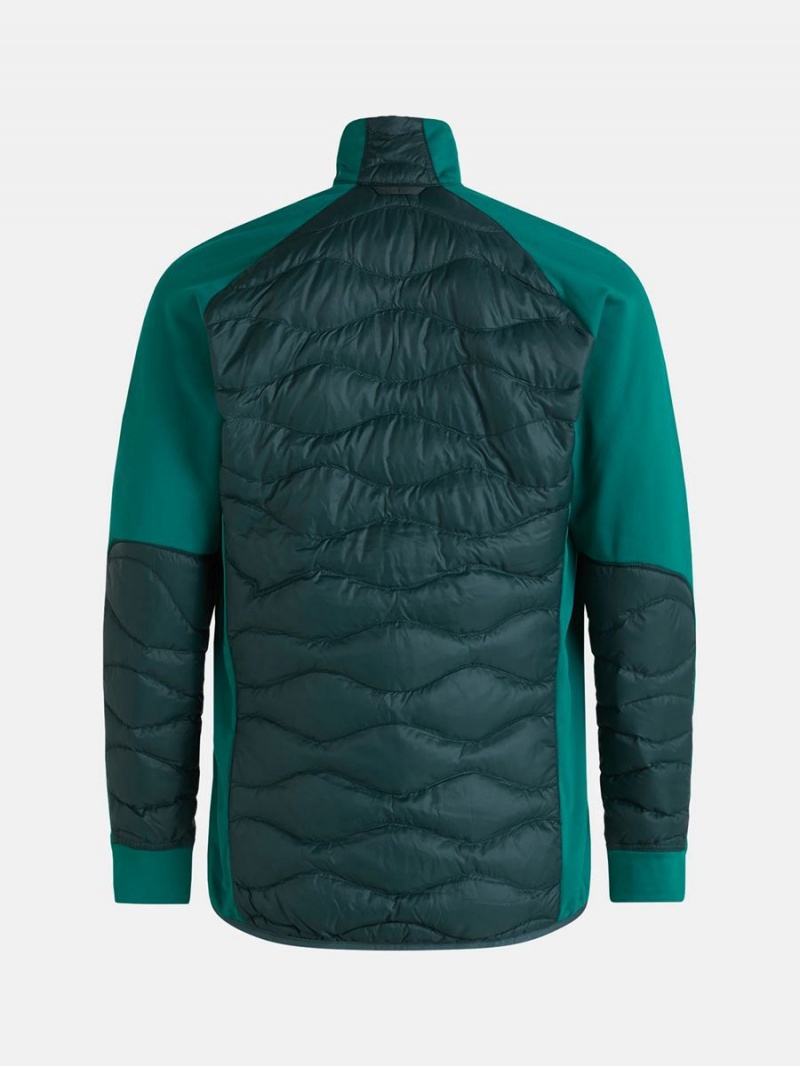 Peak Performance Helium Hybrid Men's Down Jacket Green / Green | FMS66-068