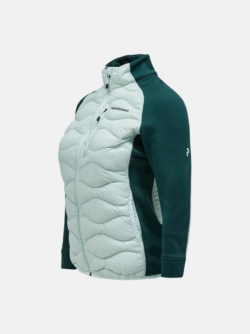 Peak Performance Helium Hybrid Women's Down Jacket Green / Green | UBP26-384