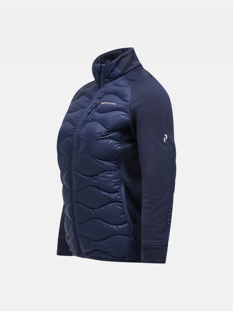 Peak Performance Helium Hybrid Women's Down Jacket Navy | KRW45-746