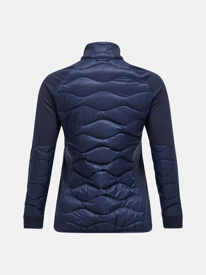 Peak Performance Helium Hybrid Women's Down Jacket Navy | KRW45-746