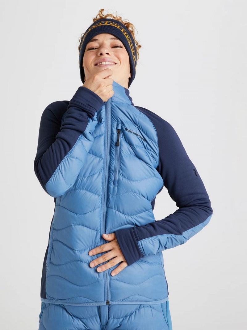 Peak Performance Helium Hybrid Women's Down Jacket Blue / Navy | FPT30-864