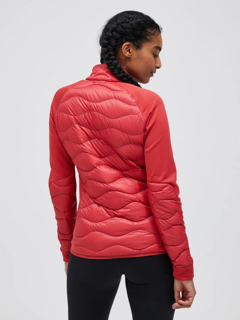 Peak Performance Helium Hybrid Women's Down Jacket Red | AEO05-061