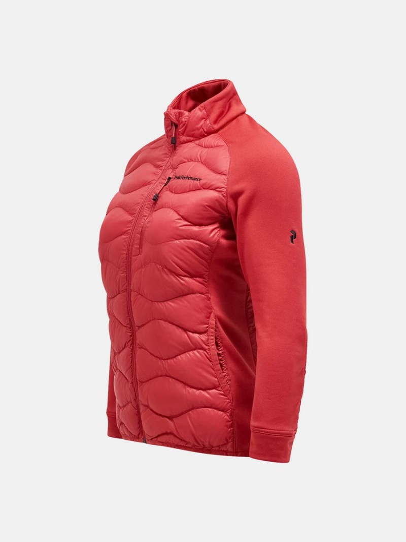 Peak Performance Helium Hybrid Women's Down Jacket Red | AEO05-061