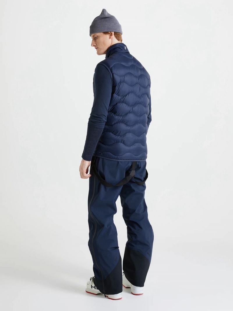 Peak Performance Helium Men's Down Vest Navy | UDC55-499