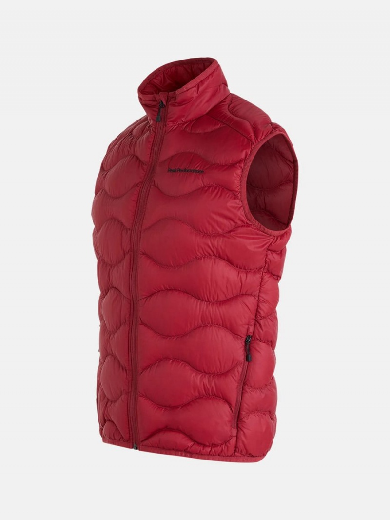 Peak Performance Helium Men's Down Vest Red | RJR09-740