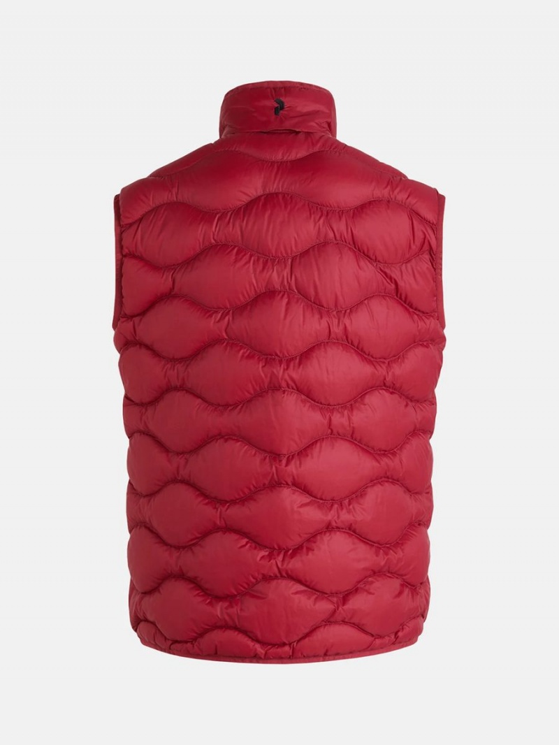 Peak Performance Helium Men's Down Vest Red | RJR09-740