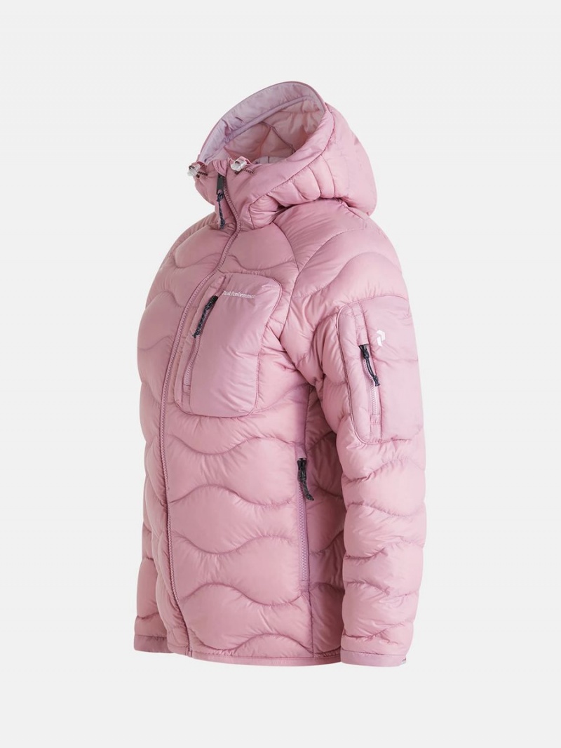 Peak Performance Helium Utility Hood Women's Down Jacket Pink / Pink | XYP34-371