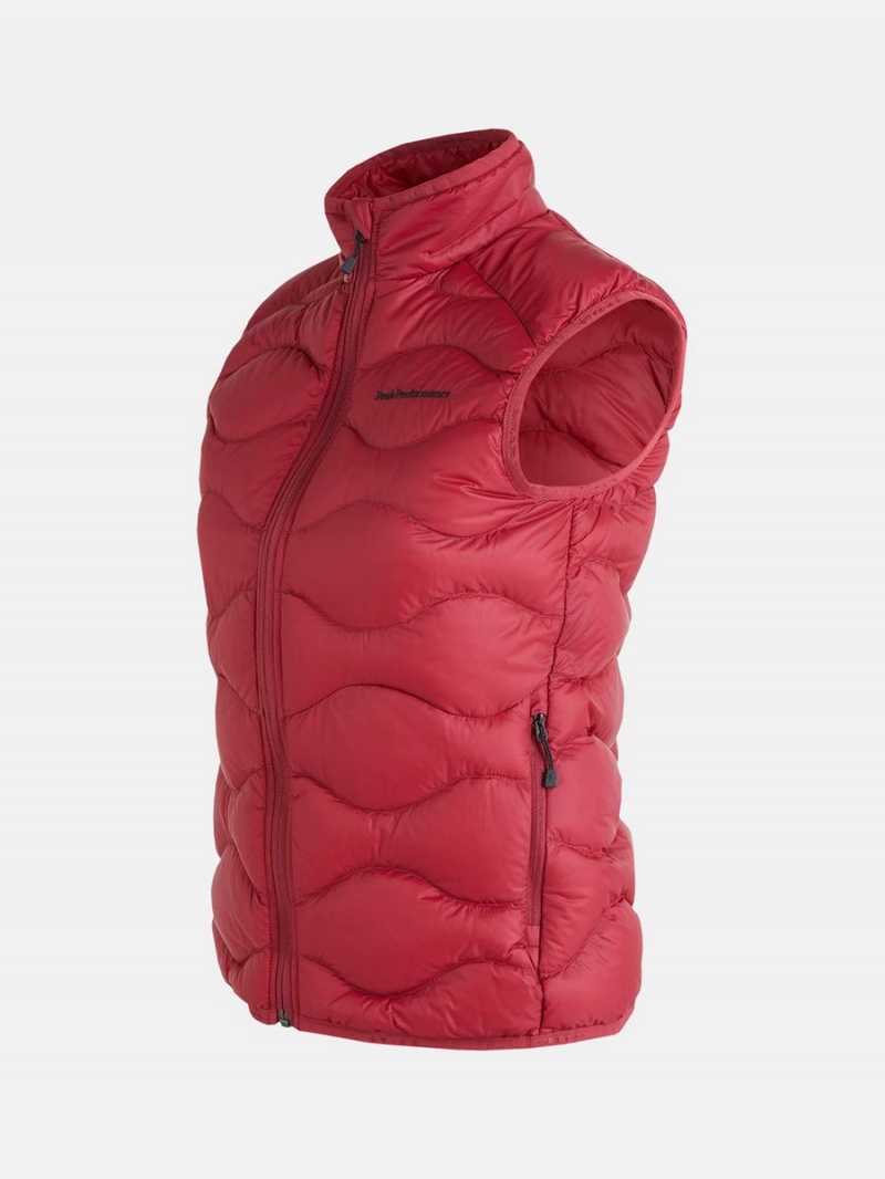 Peak Performance Helium Women's Down Vest Red | EKE21-485