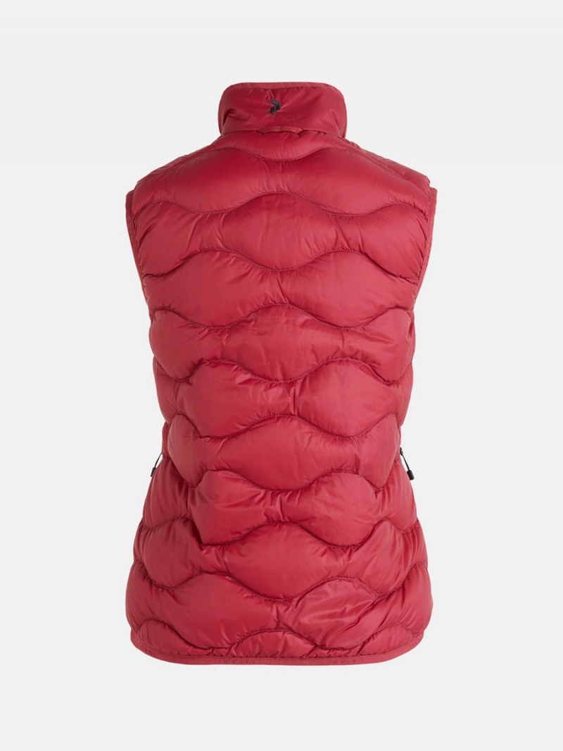 Peak Performance Helium Women's Down Vest Red | EKE21-485