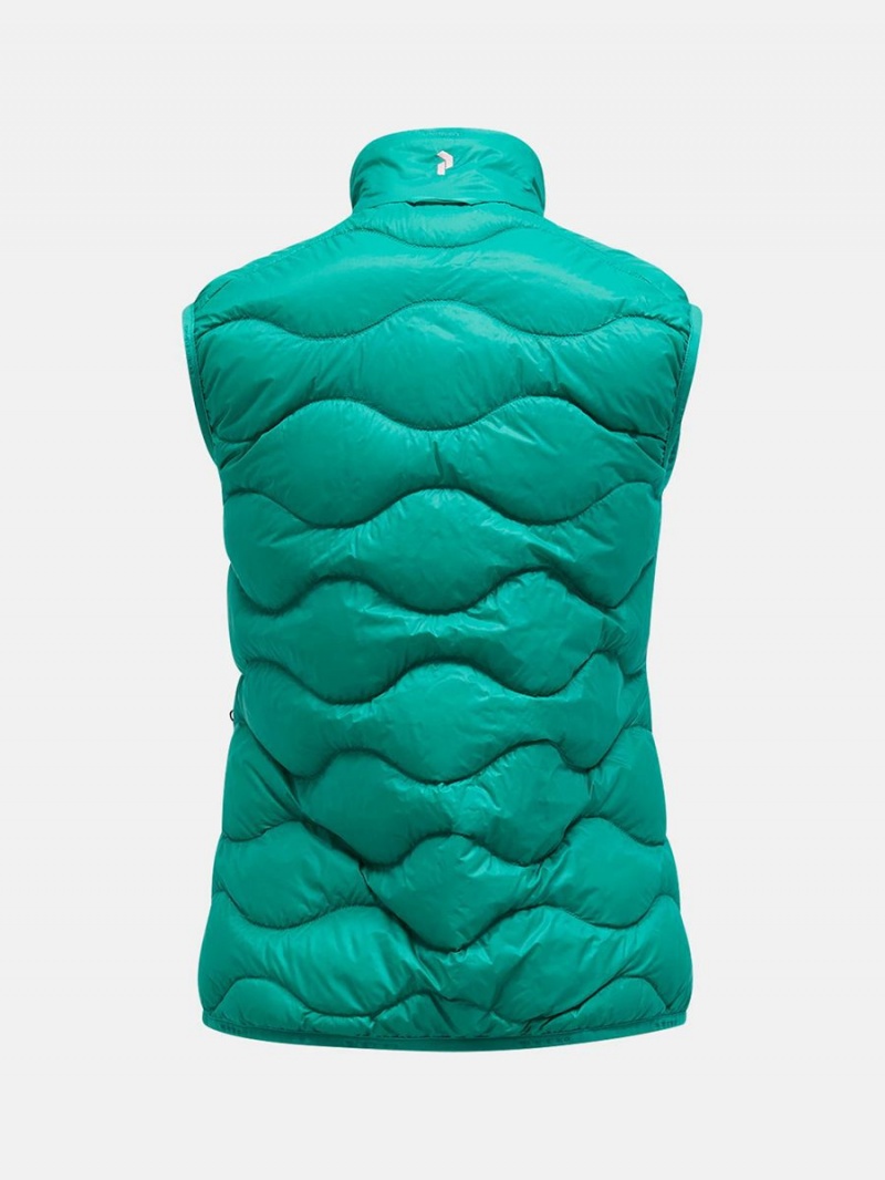 Peak Performance Helium Women's Down Vest Green | KBP62-833