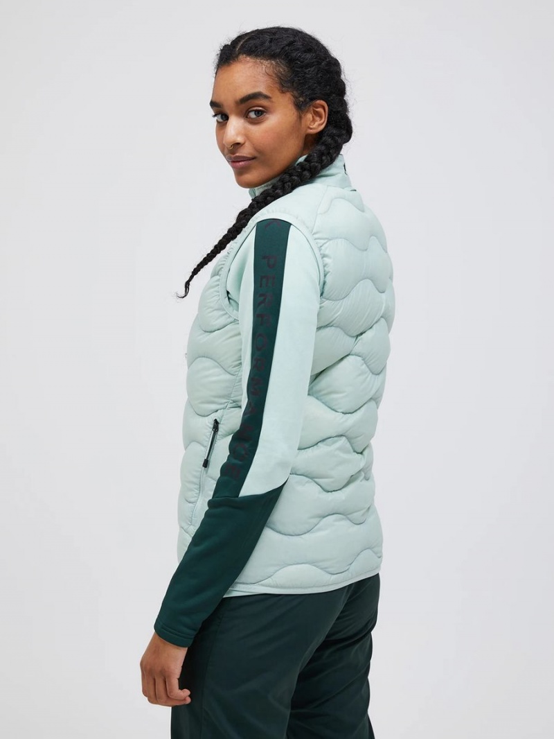 Peak Performance Helium Women's Down Vest Green | EFK18-246