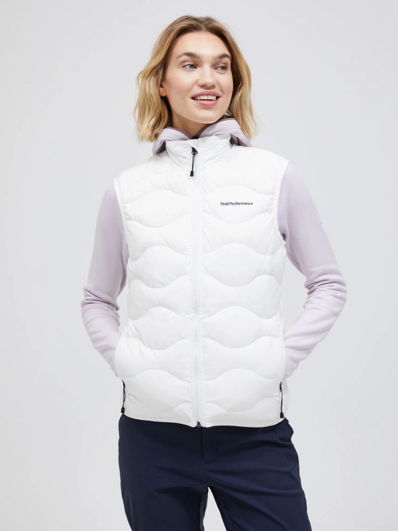 Peak Performance Helium Women's Down Vest White | UHH05-005