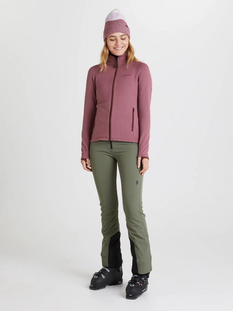 Peak Performance High Stretch Women's Ski Pants Green | CSP15-715