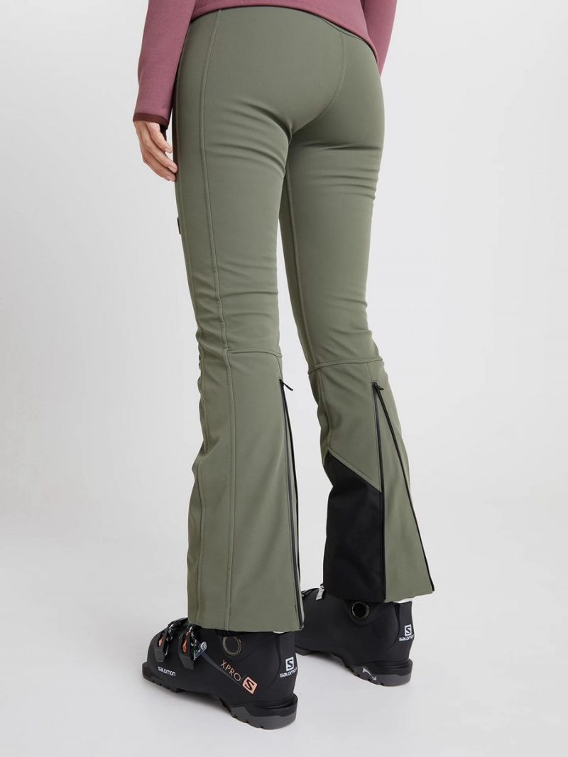 Peak Performance High Stretch Women's Ski Pants Green | CSP15-715