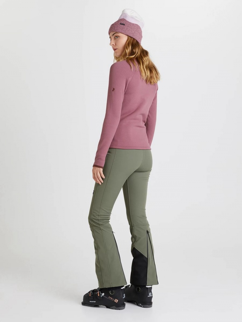 Peak Performance High Stretch Women's Ski Pants Green | CSP15-715