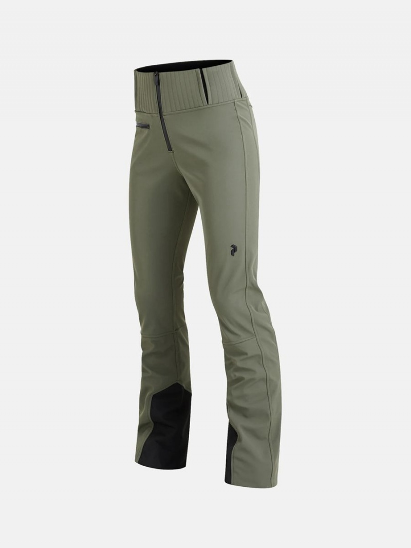 Peak Performance High Stretch Women's Ski Pants Green | CSP15-715