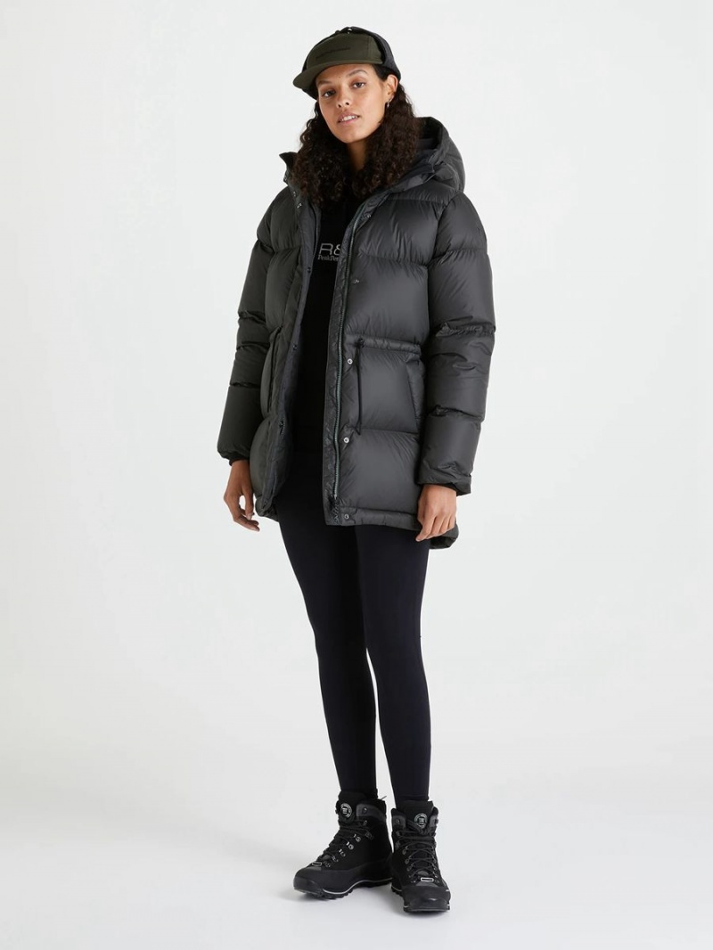 Peak Performance Hood Parka Women's Down Jacket Olive | FSB50-860