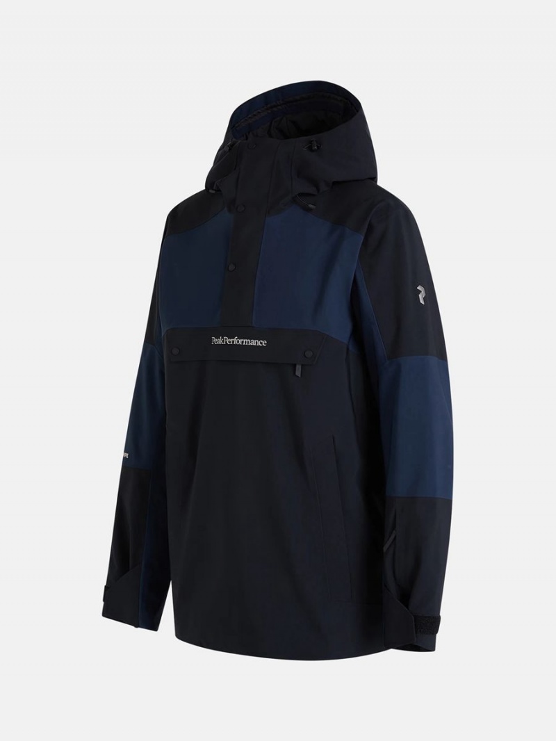 Peak Performance Insulated 2L Anorak Men's Ski Jacket Black / Navy | WPM32-956