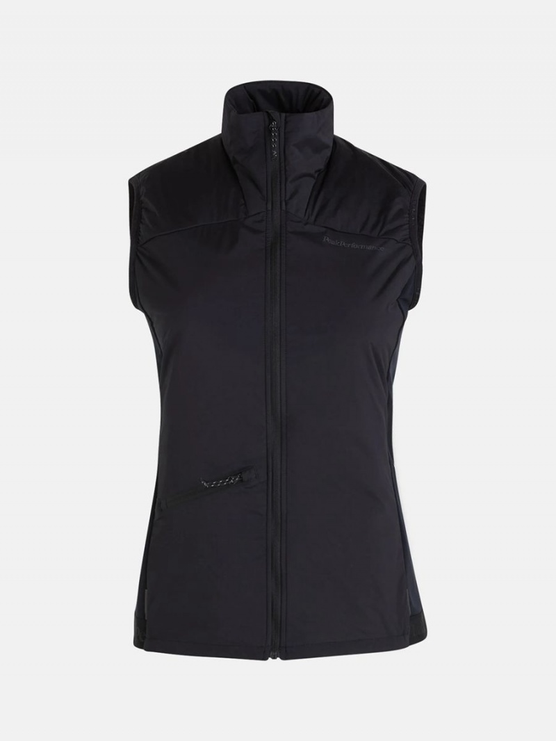 Peak Performance Insulated Women\'s Wind Vest Black | XRF29-159