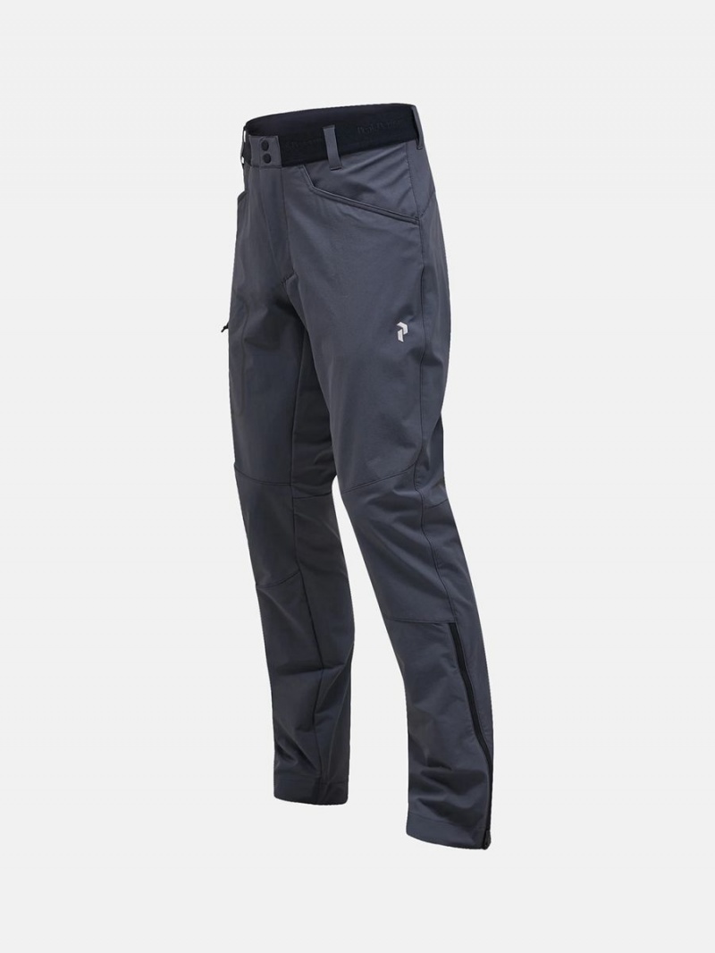 Peak Performance Light Softshell Scale Men's Ski Pants Grey | IKM23-557