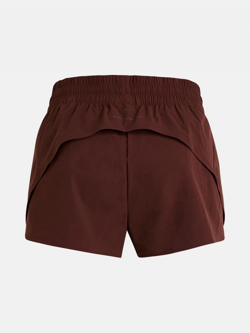 Peak Performance Light Women's Shorts Burgundy | POS79-498