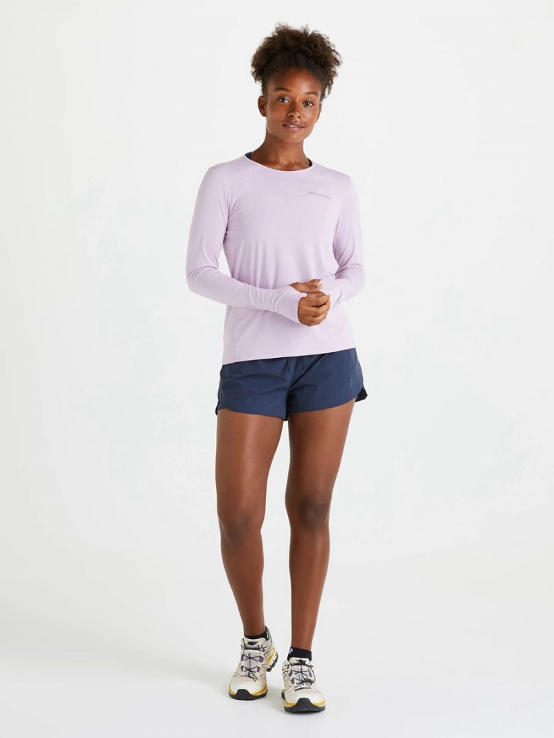 Peak Performance Light Women's Shorts Navy | YCC52-776