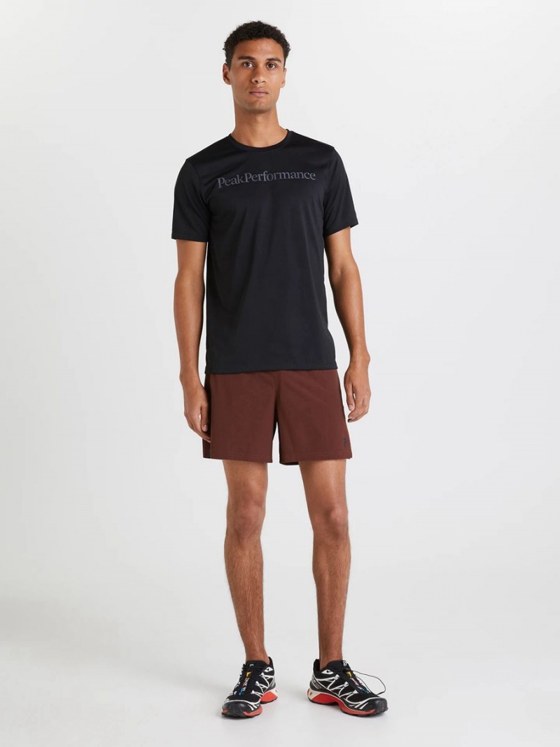 Peak Performance Light Woven Men's Shorts Burgundy | CUZ67-014